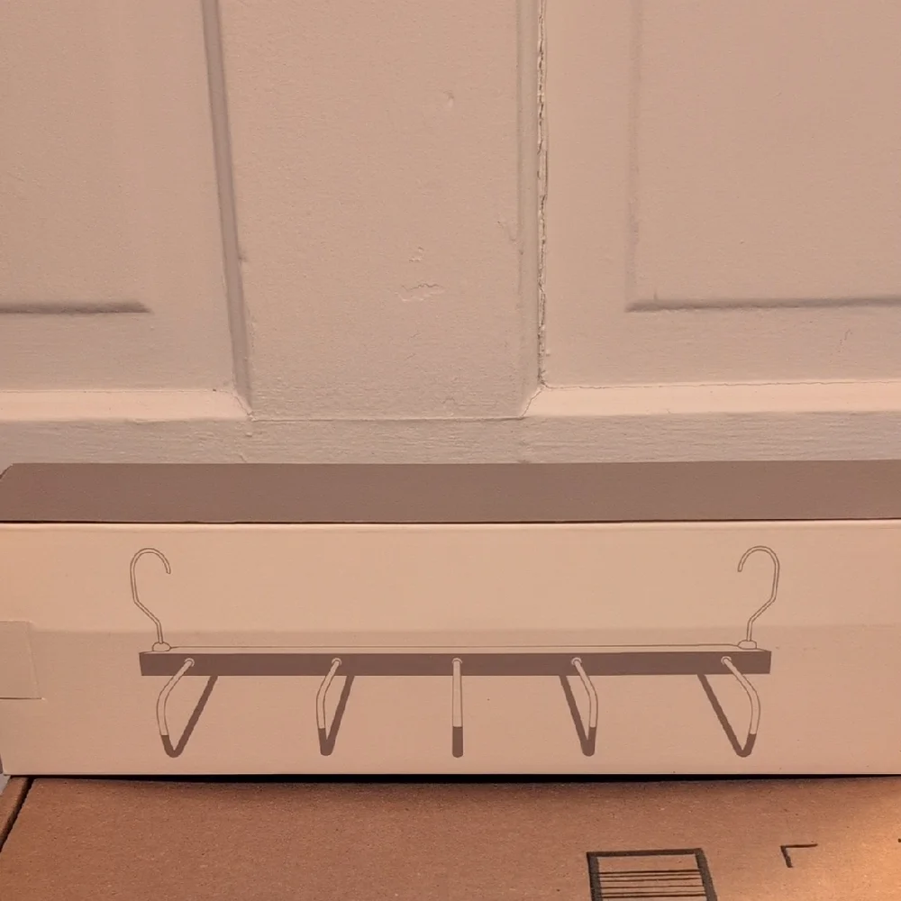 Modern Space Saving Pants Hanger - Silver